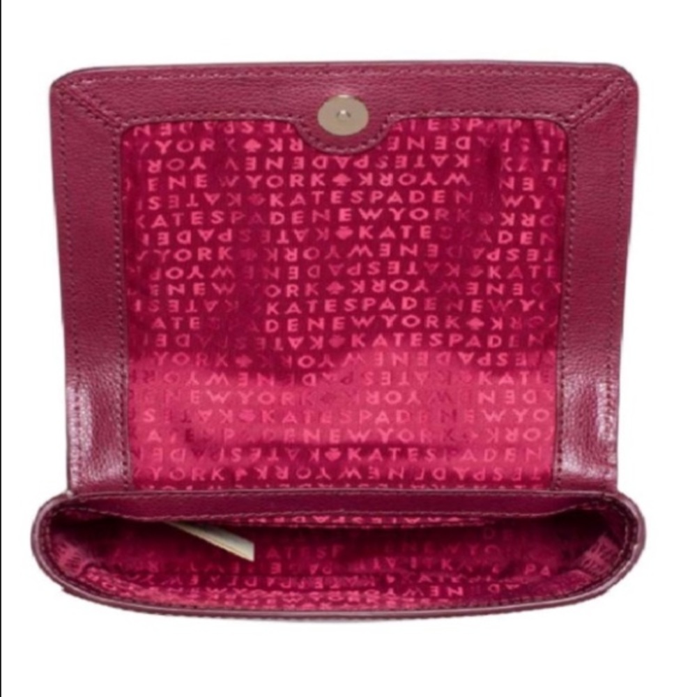 🎉HP🎉Kate Spade ♠️ NWT Red Leather Crossbody Bag - Picture 7 of 8